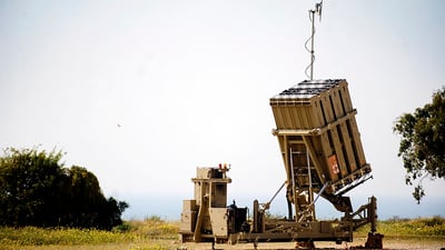 Israel Defense Forces deploying Iron Dome Battery