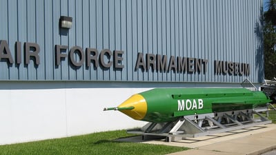 MOAB glide bomb outside of USAF Armaments Museum