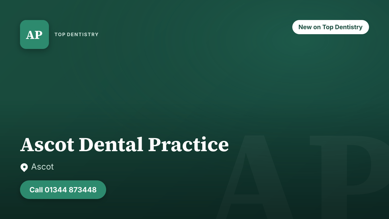 Ascot Dental Practice — Ascot, dental practice on Top Dentistry