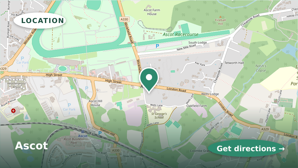 Map of Ascot Dental Practice in Ascot