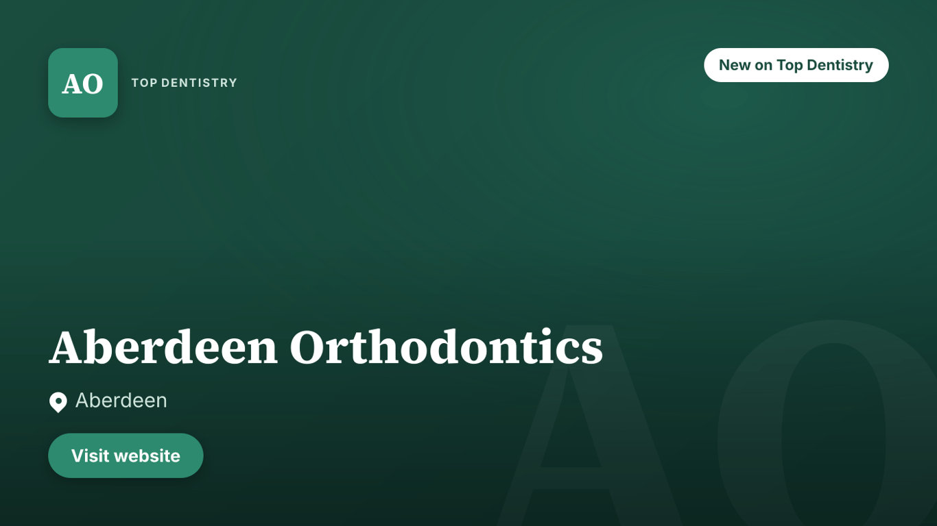 Aberdeen Orthodontics — Aberdeen, dental practice on Top Dentistry