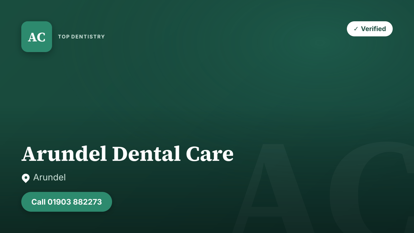 Arundel Dental Care — Arundel, dental practice on Top Dentistry