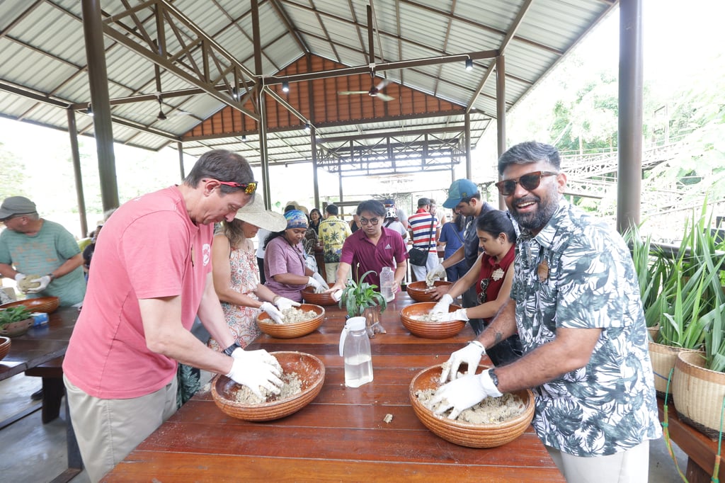 Elephant Sanctuary - Making Food