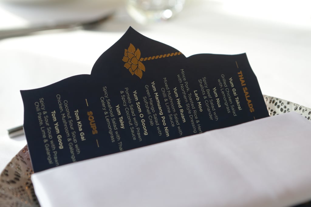 Celebration Dinner Menu