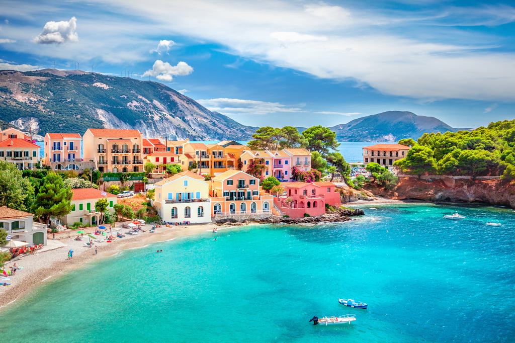 Assos village in Kefalonia, Greece