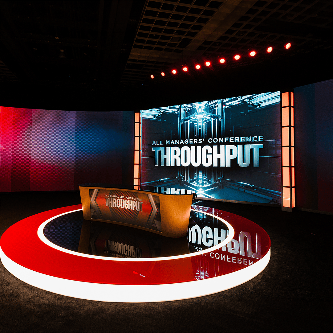 Corporate event environment