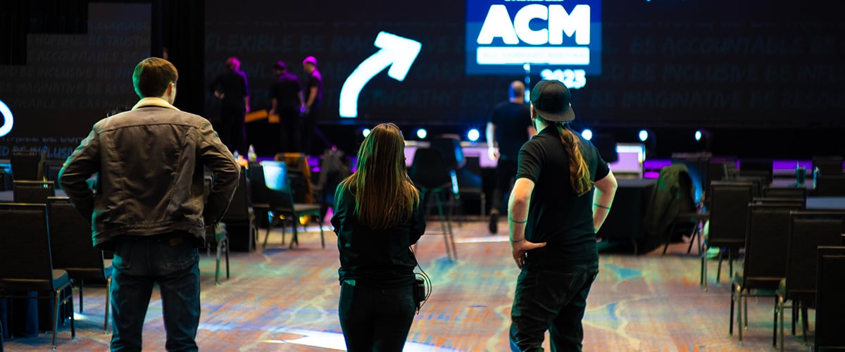 Corporate event environment managed with care