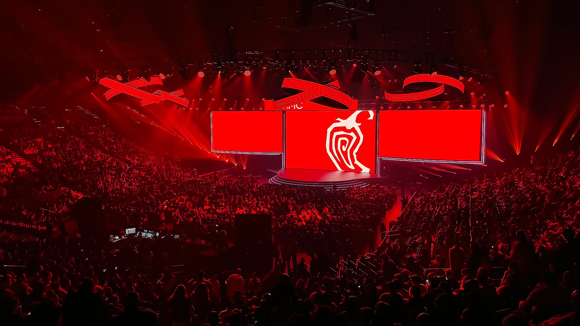 Corporate event production and audience energy