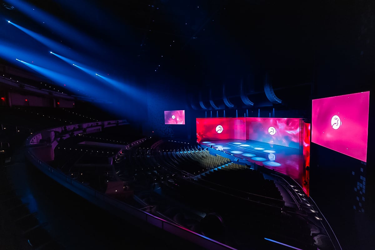 Corporate event and audience atmosphere