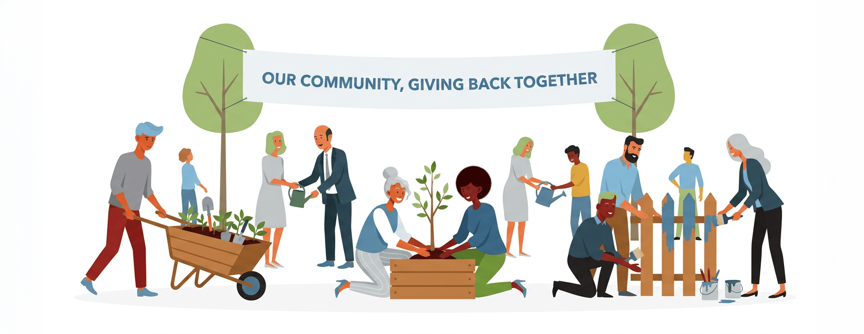 Community giveback and volunteer support