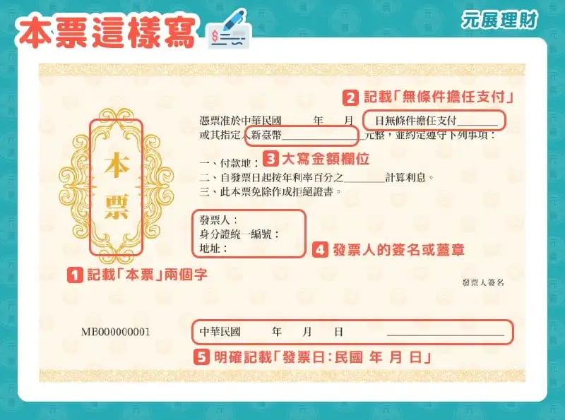 本票這樣寫