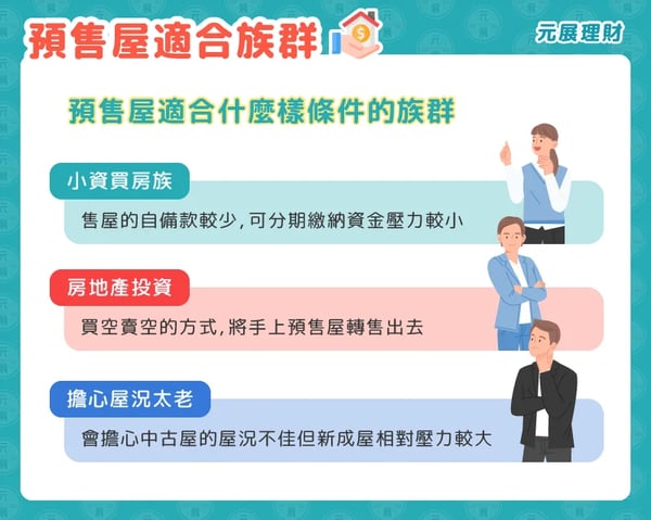 預售屋適合什麼樣條件的族群呢？