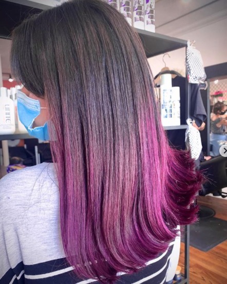 Image of  Women's Hair, Fashion Color, Color, Long Hair (Upper Back Length), Hair Length (Women's Hair), Straight, Style