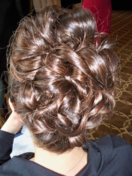 Image of  Women's Hair, Updo, Hairstyle, Bridal