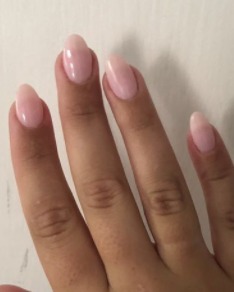 Image of  Nails, Nail Color, Pink, Nail Finish, Acrylic, Long, Nail Length, Almond, Nail Shape