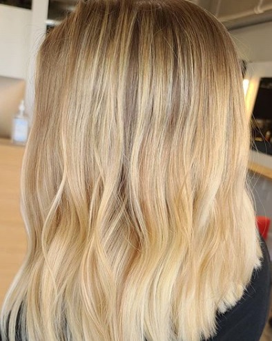 Image of  Women's Hair, Blonde, Color, Highlights, Long Hair (Upper Back Length), Hair Length (Women's Hair)