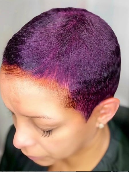 Image of  Women's Hair, Full Color, Hair Color, Pixie, Short Hair (Ear Length)