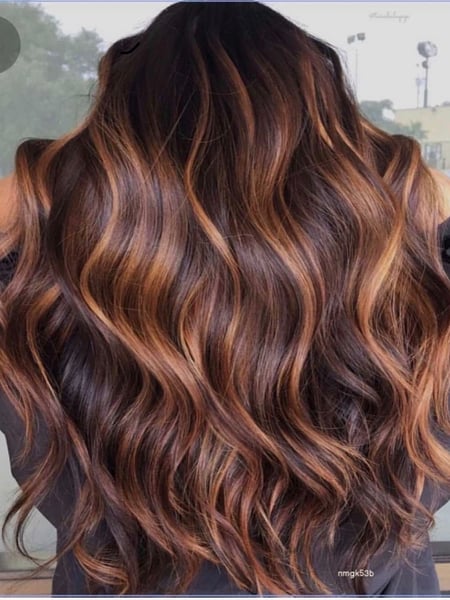 Image of  Women's Hair, Blowout, Hair Color, Balayage, Black, Blonde, Brunette, Color Correction, Fashion Color, Foilayage, Full Color, Highlights, Ombré, Red, Silver, Hair Length , Short Hair (Ear Length), Pixie, Short Hair (Chin Length), Shoulder Length Hair, Long Hair (Upper Back Length), Long Hair (Mid Back Length), Haircut , Bangs, Blunt (Women's Haircut), Bob, Curly, Layers, Shaved (Women's Haircut), Hairstyle, Beachy Waves, Curls, Extensions, Protective Styles (Hair), Straight, Weave, Wig (Hair), Smoothing , Keratin, Perm, Japanese Straightener, Relaxer