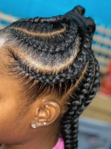 Image of  Women's Hair, Braids (African American), Hairstyle