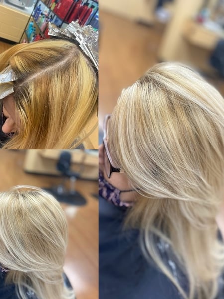 Image of  Women's Hair, Highlights, Hair Color, Long Hair (Mid Back Length), Hair Length 