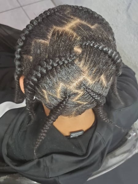Image of  Hair Texture, 3B, 3C, 4A, 3A, 4B, 4C, Braids (African American), Women's Hair, Hairstyle