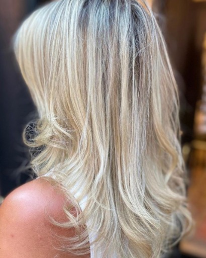 Image of  Women's Hair, Balayage, Color, Blonde, Beachy Waves, Style