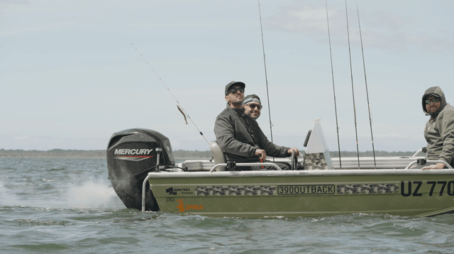 On the water at the Mallacoota Flatty Classic