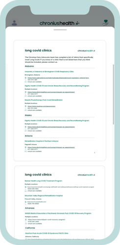 Condition-Specific Patient Resources