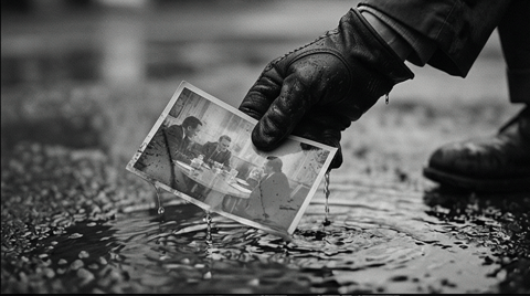 Master Storyboard 9-Grid — Classic Film Noir
