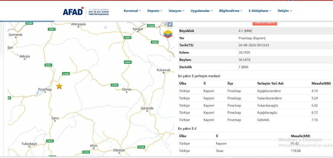 Malatya Çevresinde 12 Saatte Dört Deprem