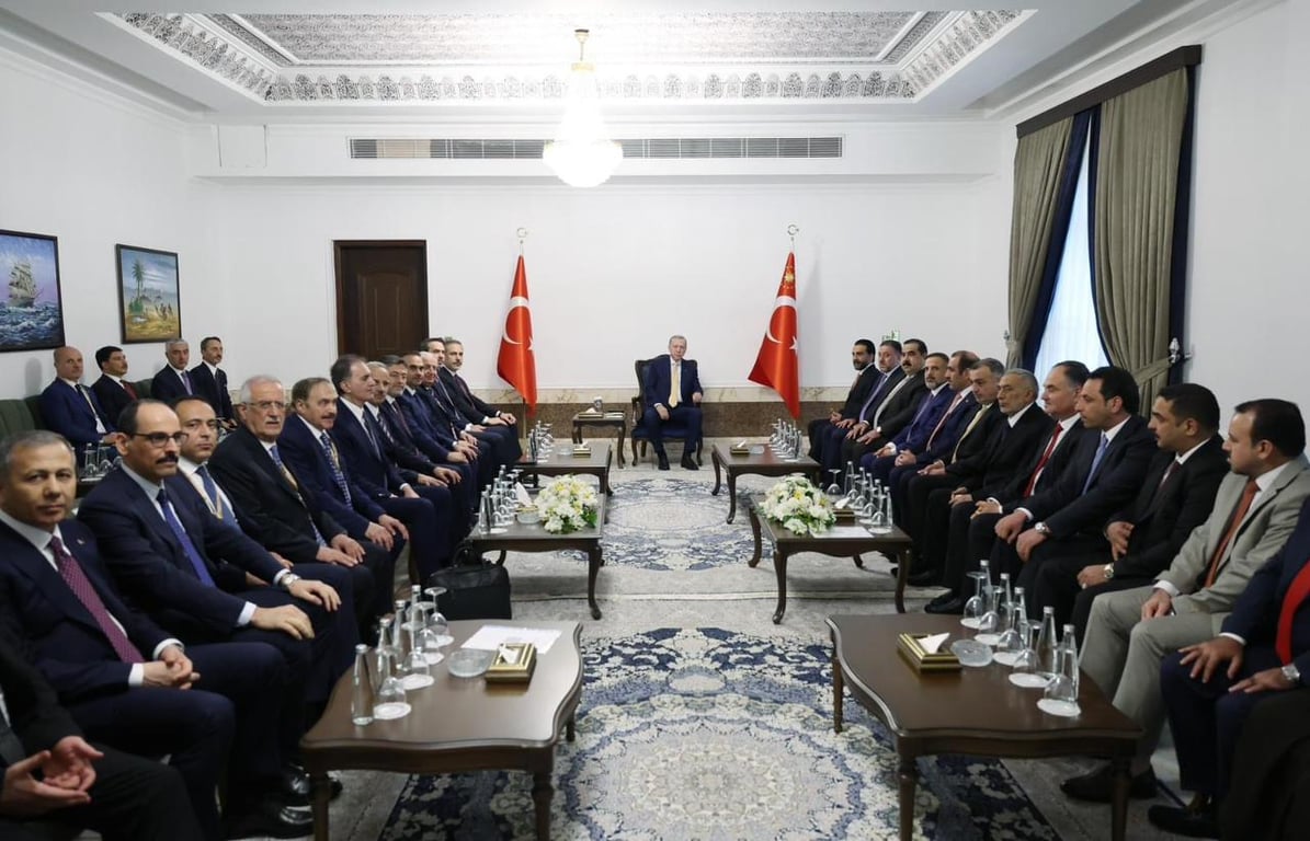 الشيخ الخنجر يلتقي الرئيس التركي رجب طيب أردوغان في بغداد
