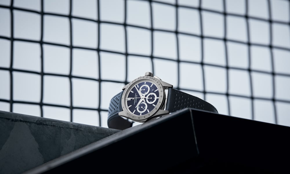 Hamilton Jazzmaster Performer Automatic Chronograph blu