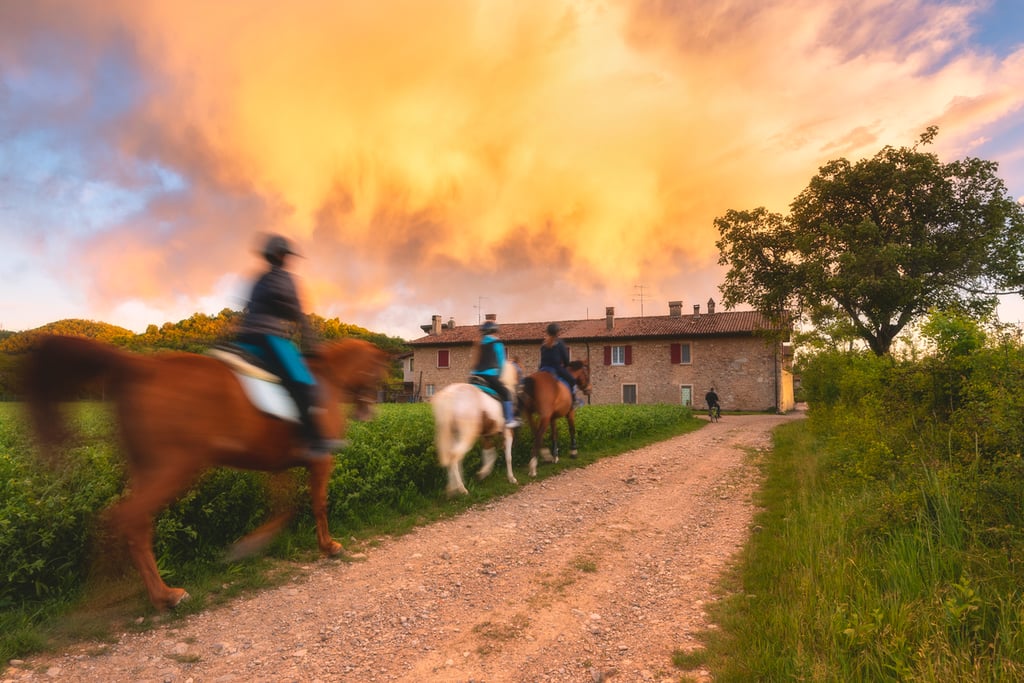 passeggiare a cavallo in Franciacorta