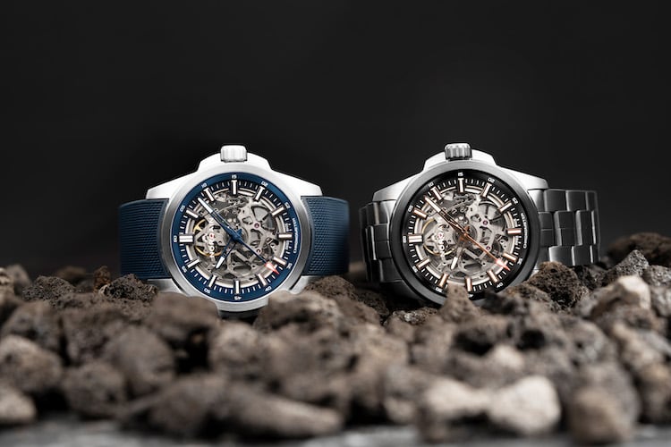 Independence Skeleton 42mm dlc e blu