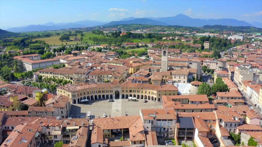vista panoramica di Rovato