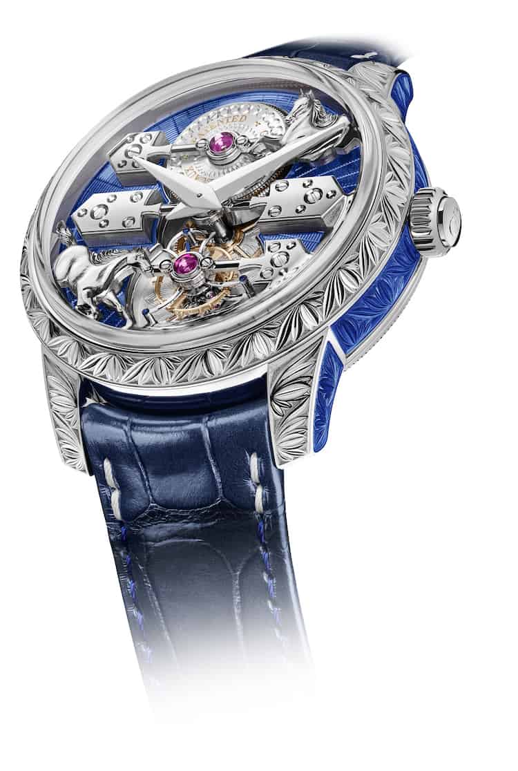 La Esmeralda Tourbillon "A Secret" Eternity Edition blu