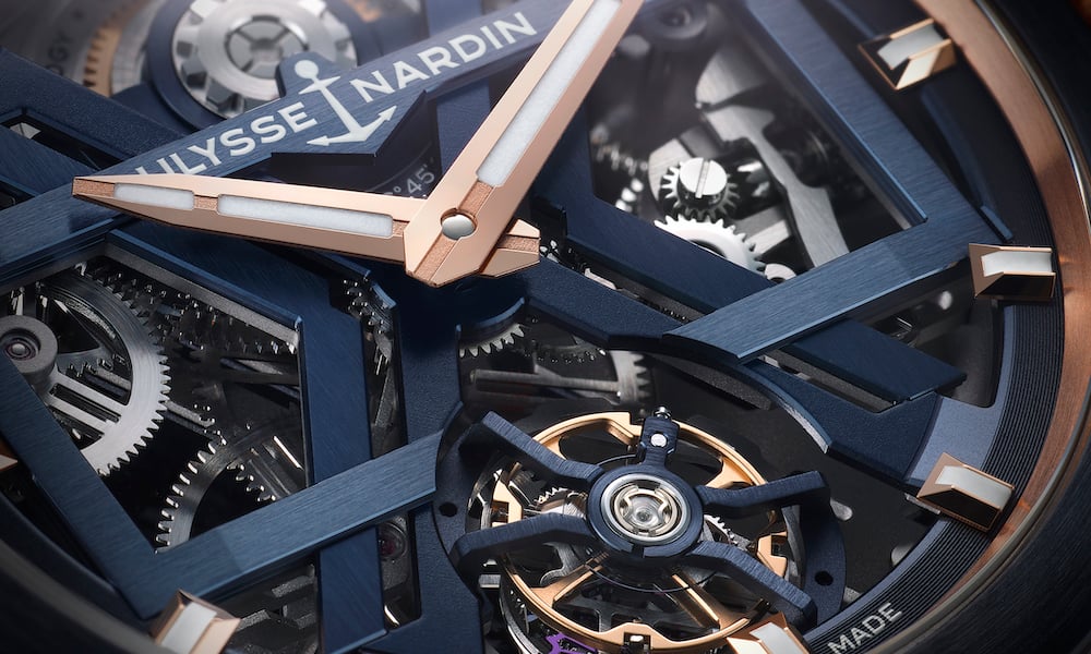 Blast Tourbillon Blue & Gold, dettaglio