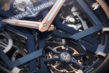 Blast Tourbillon Blue & Gold, dettaglio