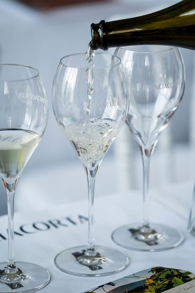 Calici di Franciacorta da abbinare ai Canederli allo speck in brodo