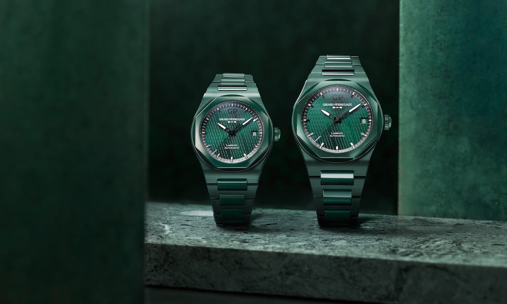 Girard-Perregaux Laureato Green Ceramic Aston Martin Edition aambientate