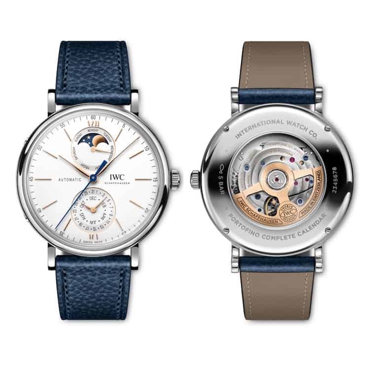 Portofino Complete Calendar di IWC Schaffhausen in acciaio
