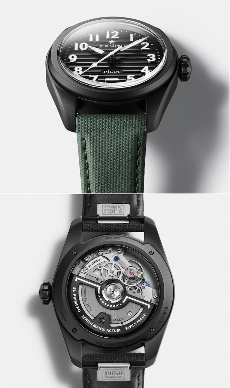 Zenith Pilot Automatic fronte e retro