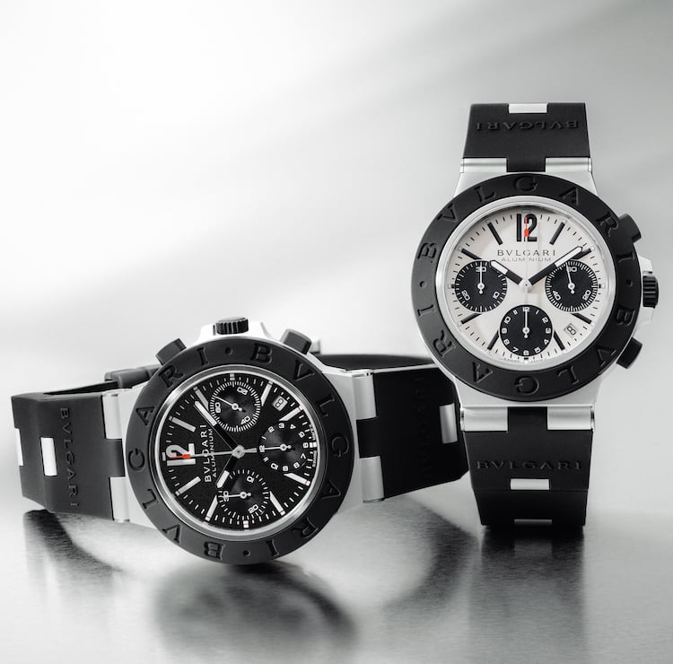 Bulgari Aluminium Chronograph black and white