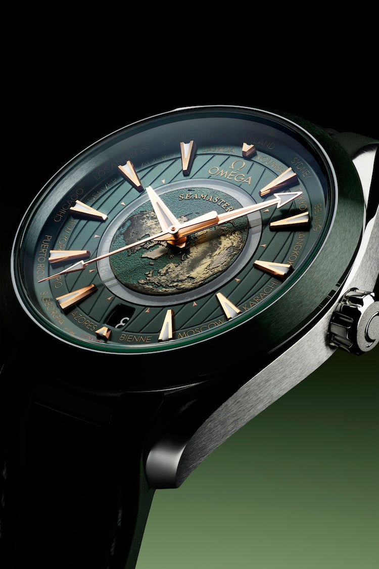 Omega Seamaster Aqua Terra Worldtimer dettaglio