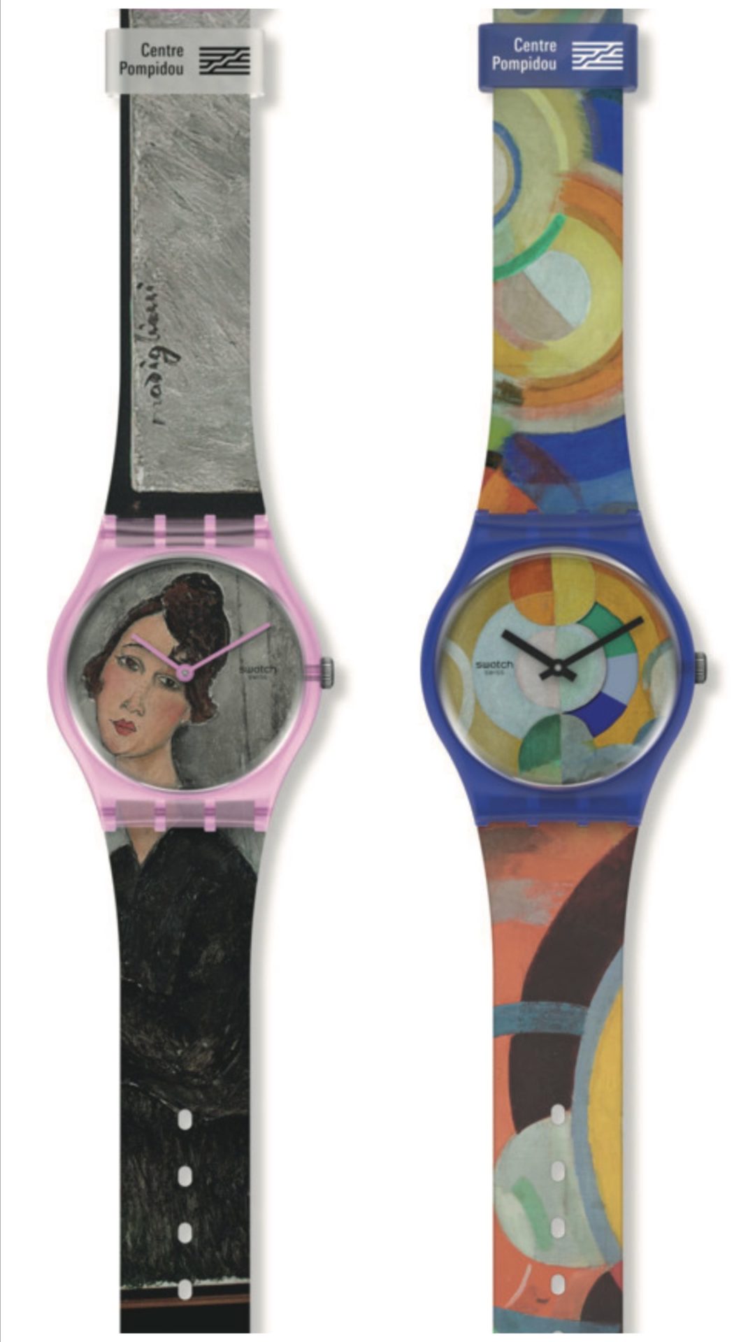 La collezione Swatch X Centre Pompidou trasforma sei opere in orologi