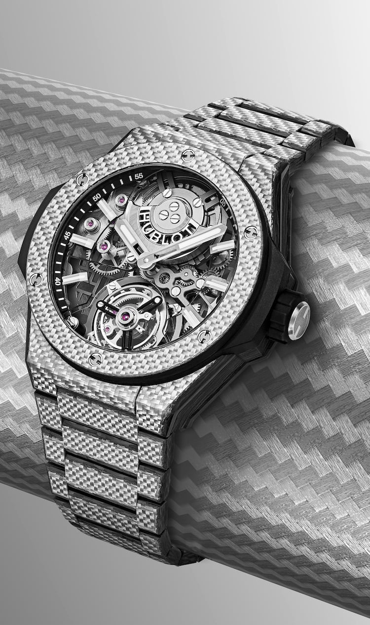 Hublot Big Bang Integrated Tourbillon Full Carbon lifestyle