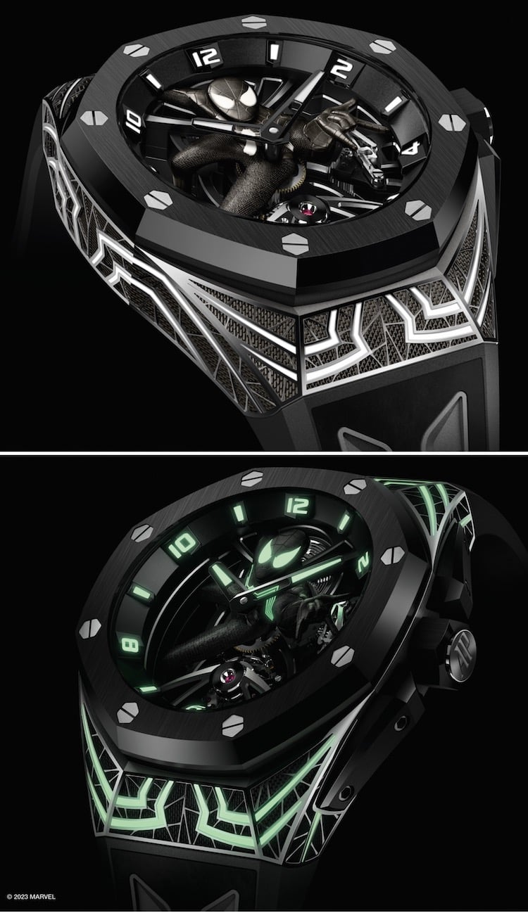 Royal Oak Concept Tourbillon Black Suit Spider-Man giorno notte