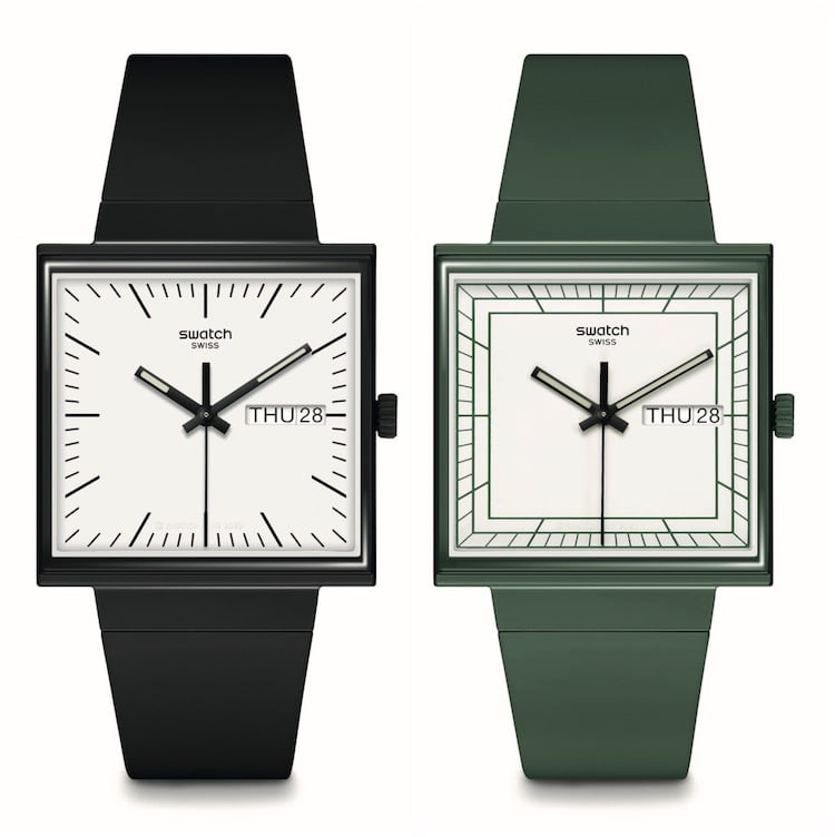 Swatch Bioceramic What if black green soldat