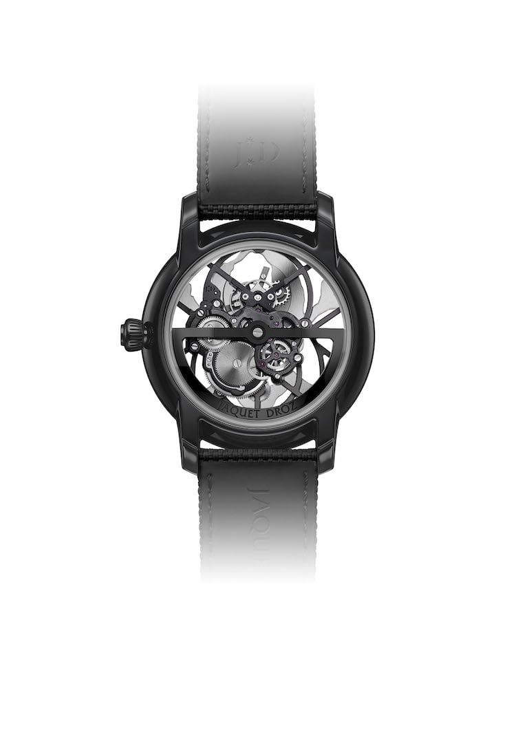 Tourbillon Skelet Ceramic - "Skull Pointillism" fondello