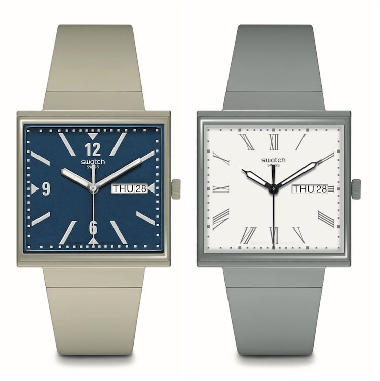 Swatch Bioceramic What if blue gray soldat